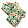 Psiakrew dog bandana, tied handkerchief, Christmas motifs Yam, pompoms