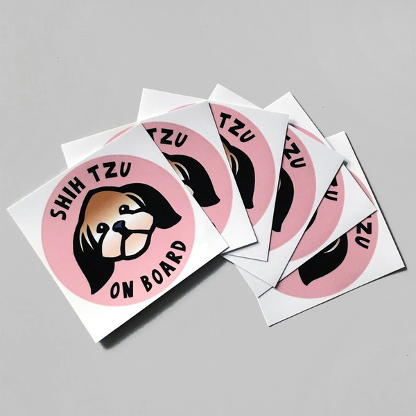 Shih Tzu Dog Sticker for Car Bumper Auto Moto Car Body Rear Window