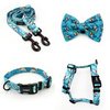 ACCESSORY KIT. Big dog. Psiakrew Sharks Series; Collar, Harness, Leash, Bow Tie