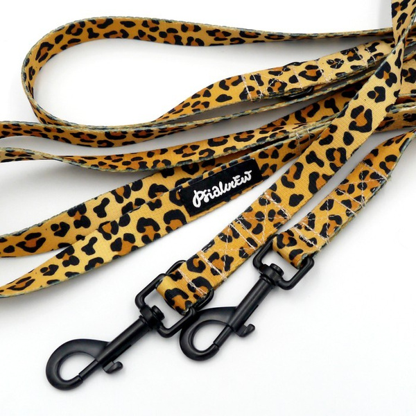 Long Dog Leash Tarzan Psiakrew width 2 cm (0.78"), black snap hook 7 cm (3,15")