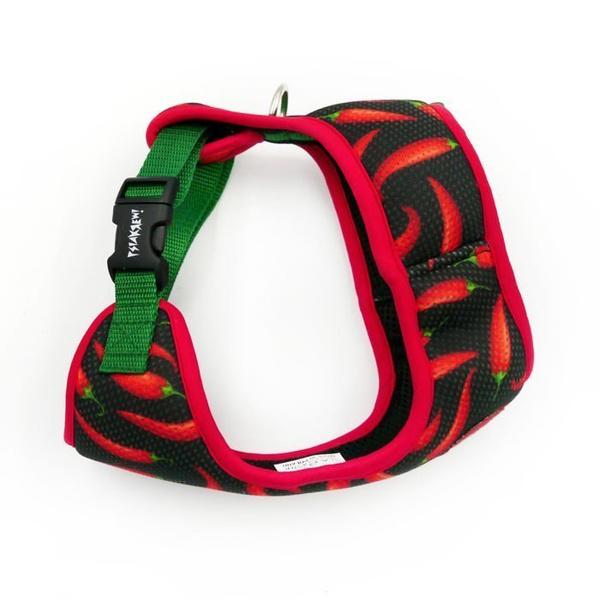 Dog Harness Red Hot Chili, Always Feeling Cool, Super Soft Psiakrew