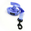 Dog Leash Lavender width 2.5 cm, 1" wide, black snap hook 8cm