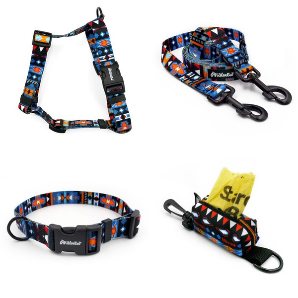 ACCESSORY KIT. Big dog. Sorry Winnetou Psiakrew Series; Collar, Harness, Leash, Pouch