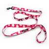 Dog Leash Piggy in Love Psiakrew width 2.5 cm, 1" wide, black snap hook 6 cm