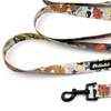 Dog Leash Forest Treasures width 2.5 cm, 1"  wide, snap hook black 6cm