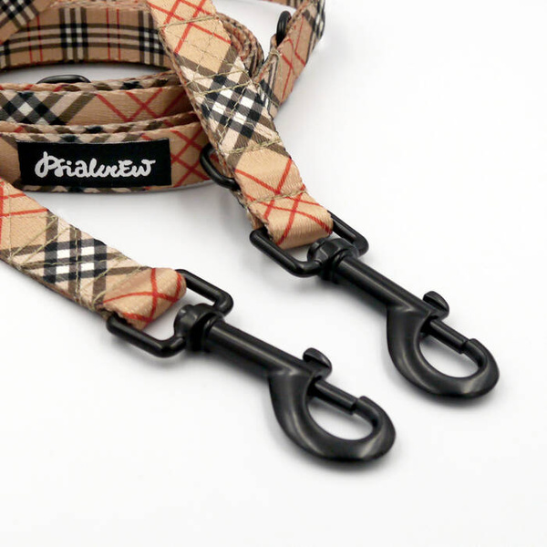 Long Dog Leash Dogberry Psiakrew width 2 cm (0.78"), black snap hook 7 cm (3,15")