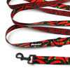 Smycz Dla Psa Przepinana Regulowana Red Hot Chili Psiakrew, 2,5 cm, karabińczyk 6cm czarny