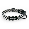 Dog Collar Psiakrew Checker 2.5 cm, 1"  wide black extras