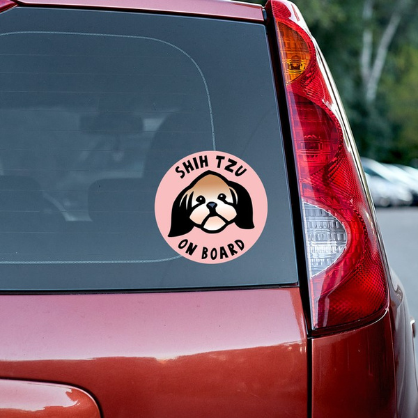 Shih Tzu Dog Sticker for Car Bumper Auto Moto Car Body Rear Window