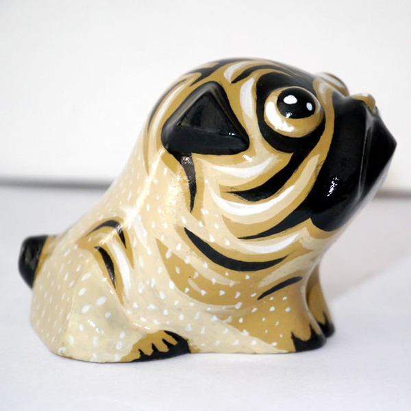 Sculpture Pug Mops Carlin Sweetness