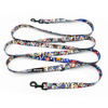 Long Dog Leash Día de los Muertos Psiakrew width 2 cm (0.78"), black snap hook 6 cm
