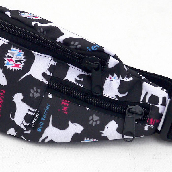 Fanny Pack, Hip Bag Bull Terrier, EBT Dogs Bum Bag, dog walking bag Psiakrew