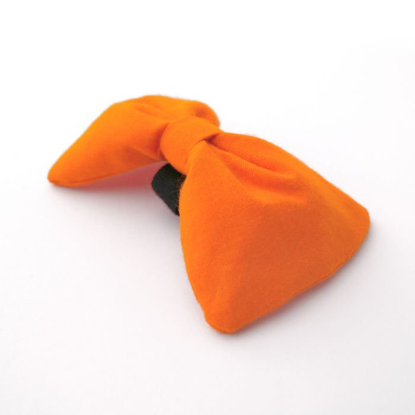 Orange Dog Bow Tie Orange, Pet Bow Tie, Bowtie, Collar Attachment