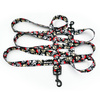 Hundeleine Pirates Psiakrew, Breite 2,5 cm, Karabiner 6 cm schwarz