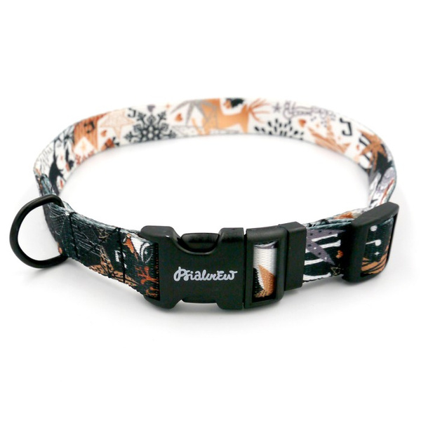 Dog Collar Psiakrew Deer Calls, 2 cm 0.78"  wide, for smaller dogs, black extras