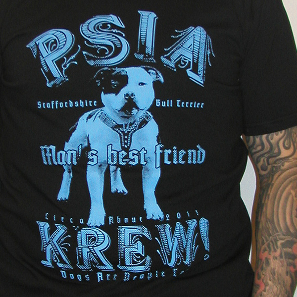Psiakrew men's T-shirt Man's Best Friend Staffordshire Bull Terrier