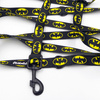 Dog Leash Batdog width 2.5 cm, 1"  wide, black, big snap hook 8 cm
