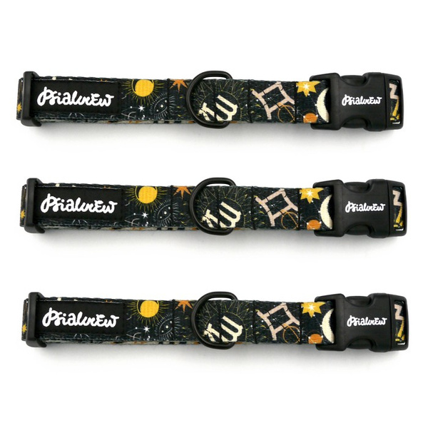 Dog Collar Psiakrew Zodiak, 2 cm 0.78" wide, for smaller dogs black extras