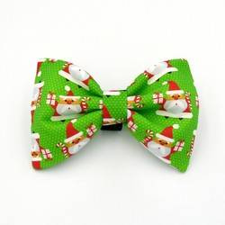 Christmas Dog Bow Tie- Santas, Pet Bow Tie, Bowtie, Collar Attachment