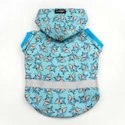 Bluza dla Psa z kapturem Shark, odblaskowy element, wzór rekiny