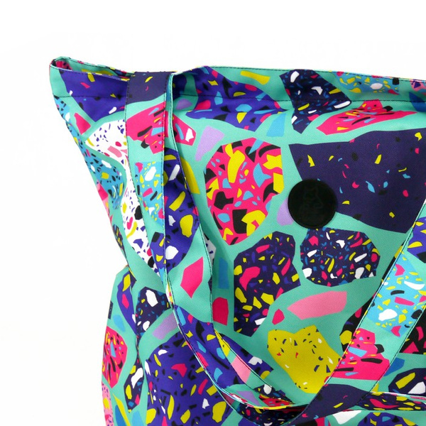 Large Shoulder Bag Terrazzo Psiakrew, voluminous colorful bag