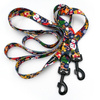 Long Dog Leash Winter is coming width 2.5 cm, 1"  wide, snap hook black 8 cm