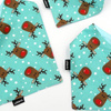 Premium Dog Bandana Rudolf Reindeer handkerchief style to tie around your pet’s neck
