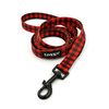 Dog Leash Lumberjack width 2 cm 0.78 ", black extras