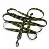 Long Dog Leash Bat Dog width 2 cm (0.78")  wide, black snap hook 7 cm