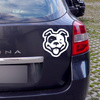 Amstaff Psiakrew dog car sticker for dark car bodies