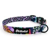 Dog Collar Psiakrew Crazy Leopard, 2 cm 0.78" wide, for smaller dogs black extras