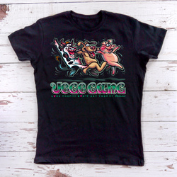 Psiakrew women's short-sleeved T-shirt Vege Gang