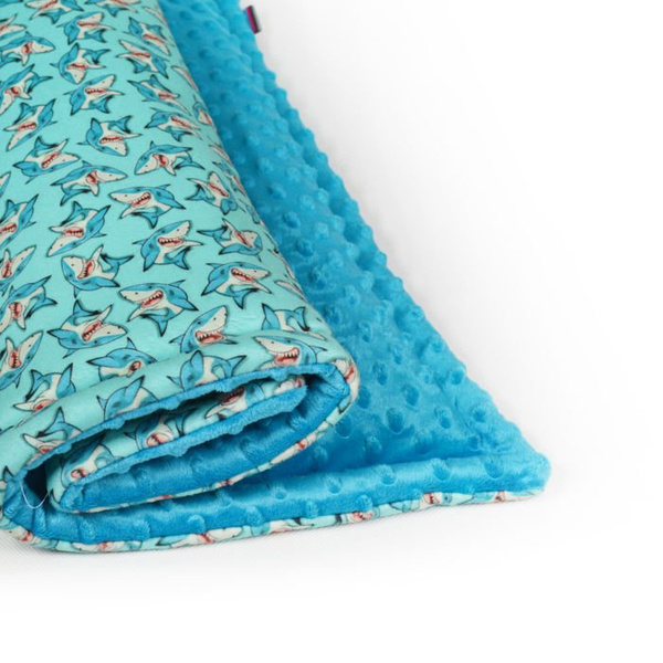 Premium Mat Plaid Blanket for the dog Shark Psiakrew Design