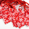 Red Christmas tie with white stars for a dog Psiakrew