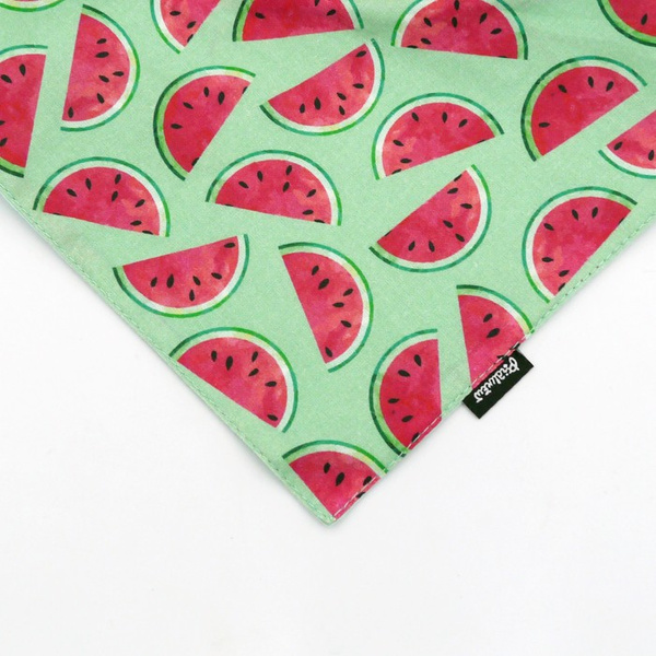 Watermelon Psiakrew Bandana, gebundenes Taschentuch, Baumwollschal