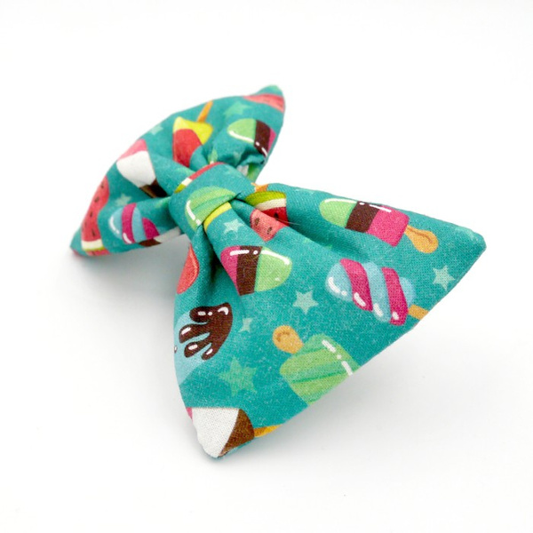 Dog Bow Tie Ice Ice Baby Pet Bow Tie, Bowtie, Collar Attachment