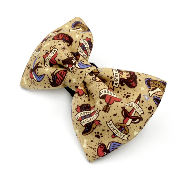 Dog Bow Tie Dog Tattoo Flash Psiakrew Pet Bow Tie, Bowtie, Collar Attachment