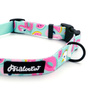 Dog Collar Azure Pool Psiakrew, 2 cm 0.78" wide, for smaller dogs
