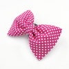 Pink Dog Bow Tie with white polka dots, elegant classic Psiakrew bow