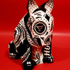 Sculpture Mexican Bull Terrier Tattoo, Day of the Dead, Dia De Los Muertos sculpture Dog skeleton