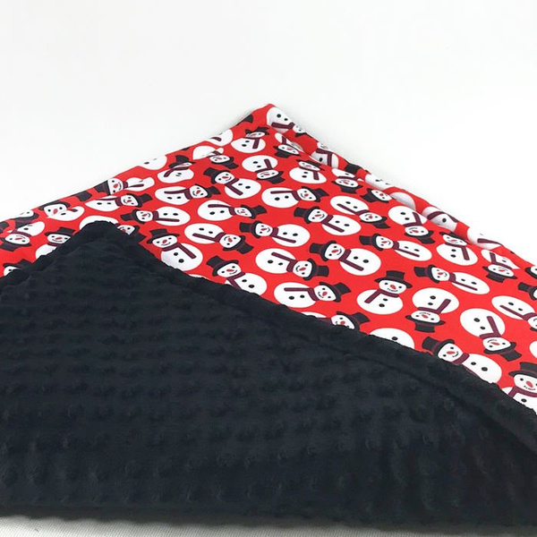 Premium Mat Plaid Blanket for the dog, Snowman Psiakrew Design