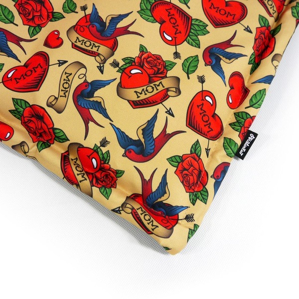 Waterproof Mat for the dog, puppy, cat, Love Mom Tattoo Psiakrew Design