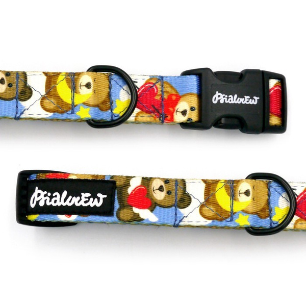 Obroża dla Psa Regulowana Teddy Bear Psiakrew wąska 2 cm, dla mniejszych psów i szczeniaków