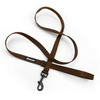 Brown Dog Leash width 2 cm 0.78 ", black extras