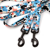 Dog Leash Spotted Cow width 2.5 cm, 1"  wide, snap hook black 8cm