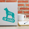 Car sticker with the name of the Pit Bull Terrier Dog On Board Psiakrew