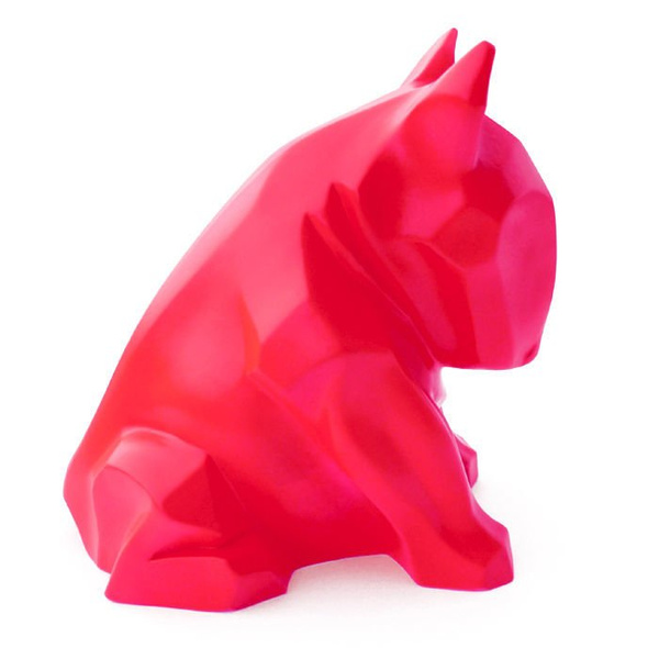 Fluorescent Sculpture Bull Terrier Dog