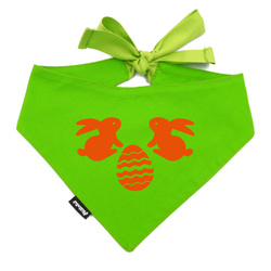 Personalisiertes grün Bandana für Hunde Easter Egg Psiakrew