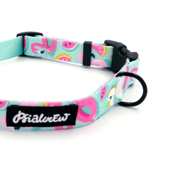 Dog Collar Azure Pool Psiakrew, 2 cm 0.78"  wide, for smaller dogs