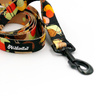 Dog Leash Snail Family Psiakrew width 2.5 cm, 1"  wide, big black snap hook 8 cm
